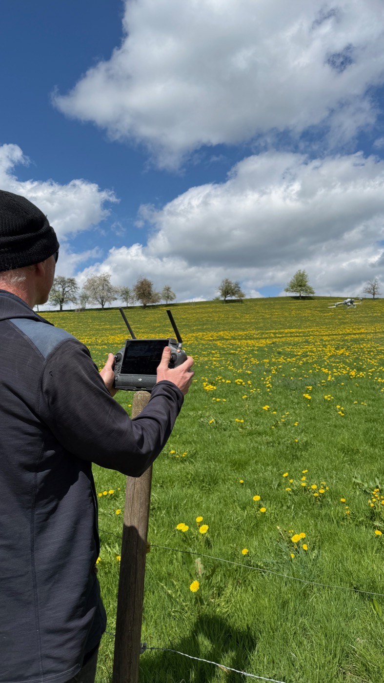 Biodynamische Präparate per Drohne